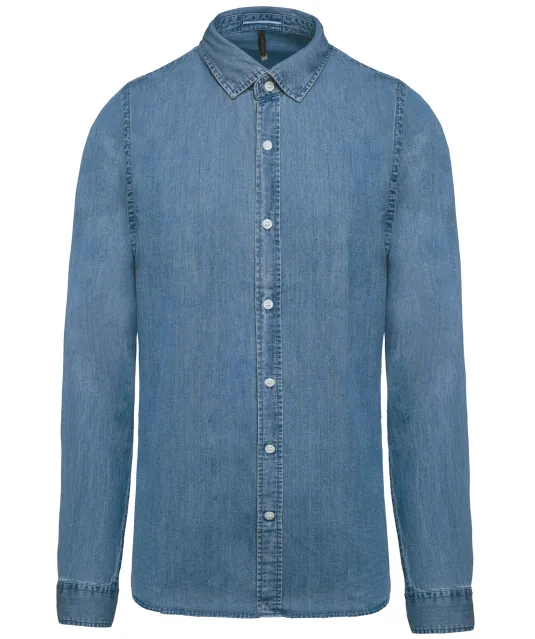 K512 - Herenoverhemd Denim Chambray Blue