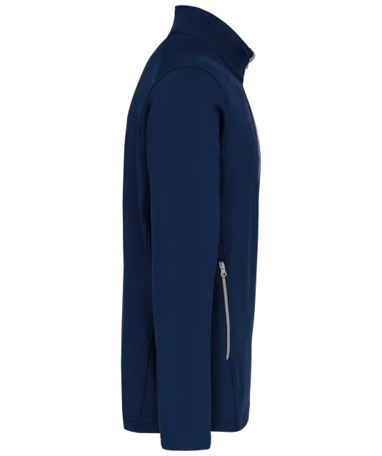 K424 - 2-laagse herensoftshelljas Navy