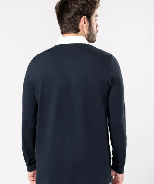 K213 - Rugbypolo Orange / White