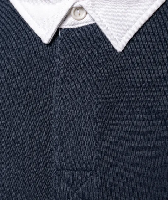K213 - Rugbypolo Black / White