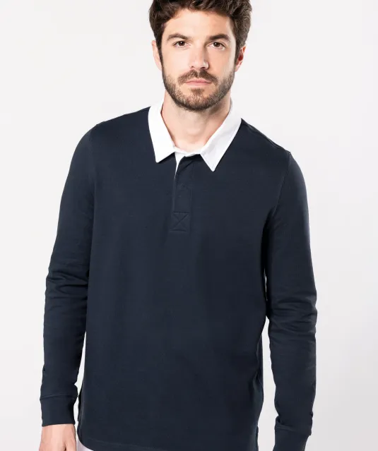 K213 - Rugbypolo Orange / White