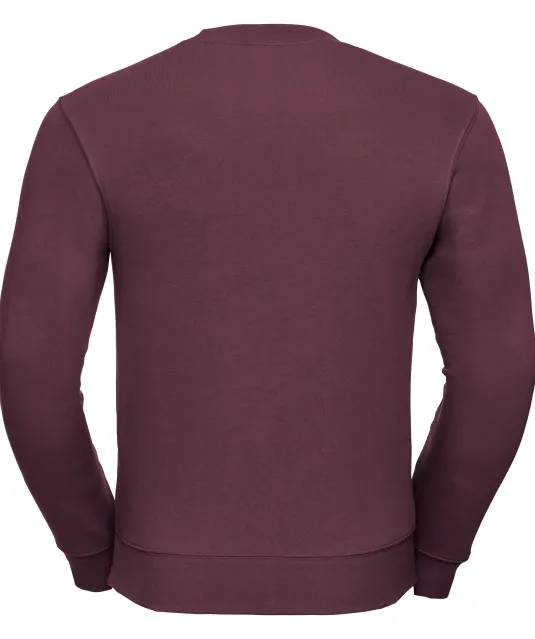 RU262M - Authentic Sweater met ronde hals Burgundy