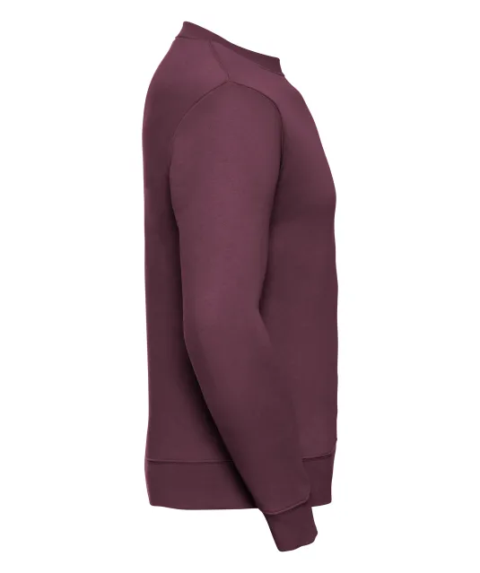 RU262M - Authentic Sweater met ronde hals Burgundy