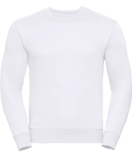 RU262M - Authentic Sweater met ronde hals White