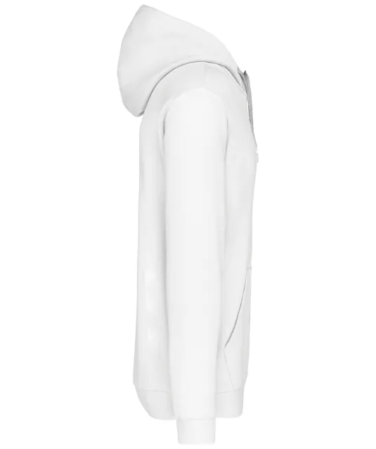 K446 - Sweater met contrasterende capuchon White / Fine Grey