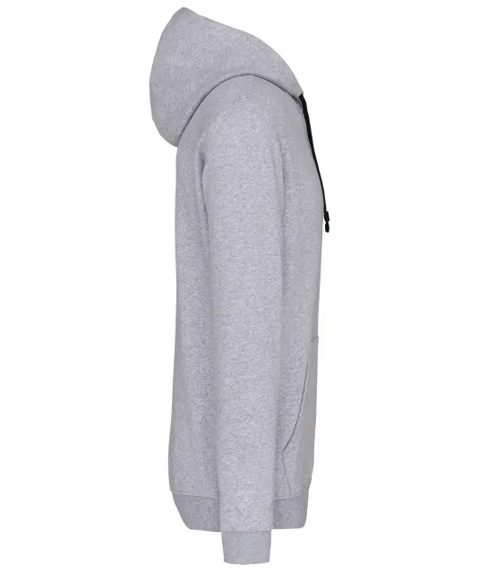 K446 - Sweater met contrasterende capuchon Oxford Grey / Navy