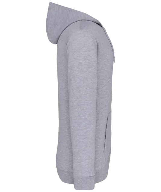 K479 - Sweatvest met capuchon Oxford Grey
