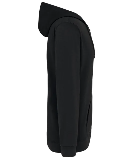 K479 - Sweatvest met capuchon Black