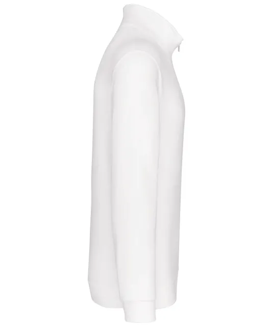 K478 - Sweater met ritskraag White