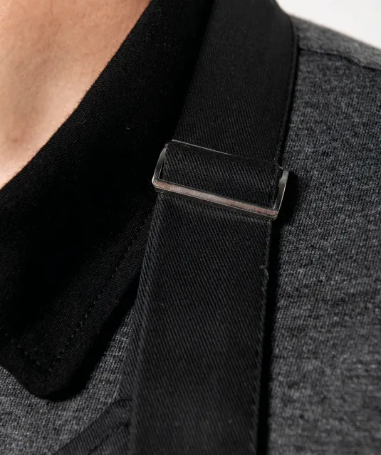 K8005 - Schort wasbaar op hoge temperatuur Black