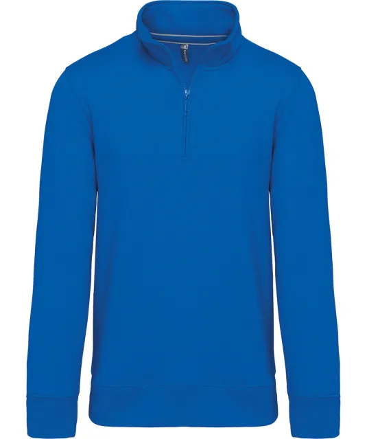 K487 - Sweater met ritskraag Light Royal Blue