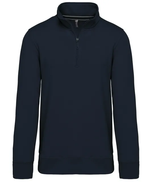 K487 - Sweater met ritskraag Navy