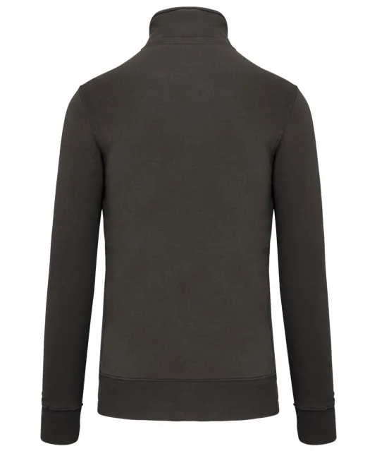 K487 - Sweater met ritskraag Dark Grey