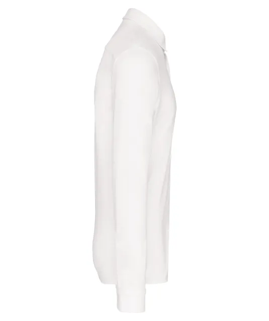 K508 - Piqué overhemd lange mouwen White