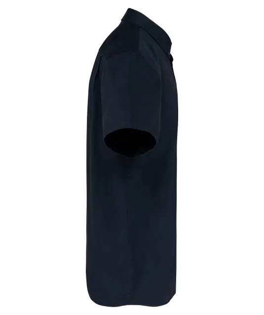 K587 - Katoenen herenoverhemd met korte mouwen "Ariana" Navy