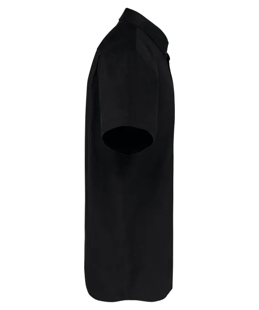 K587 - Katoenen herenoverhemd met korte mouwen "Ariana" Black