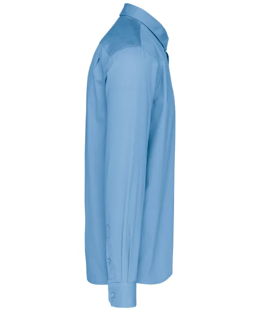 K586 - Herenoverhemd met lange mouwen van katoen Nevada Sky Blue
