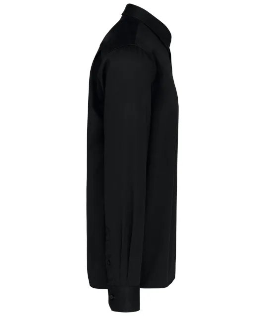 K586 - Herenoverhemd met lange mouwen van katoen Nevada Black