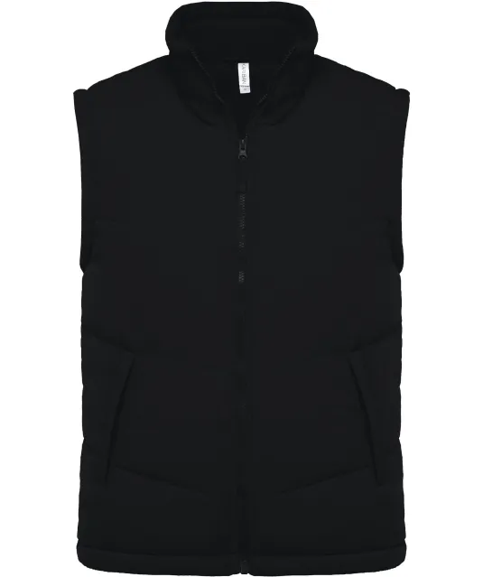 K6118 - Met fleece gevoerde bodywarmer Black