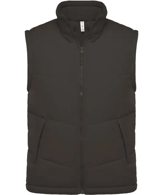 K6118 - Met fleece gevoerde bodywarmer Dark Grey