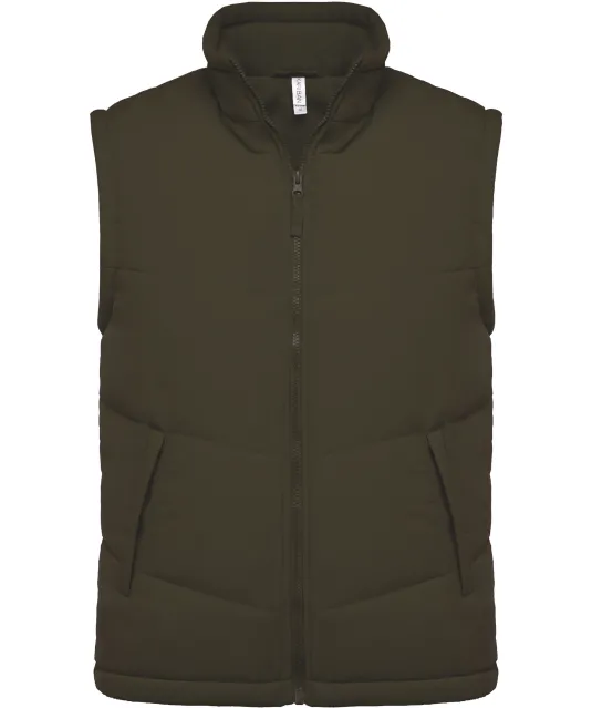 K6118 - Met fleece gevoerde bodywarmer Mossy Green