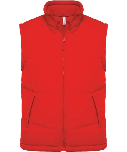 K6118 - Met fleece gevoerde bodywarmer Red