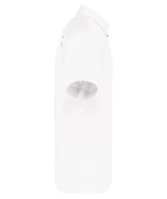 K587 - Katoenen herenoverhemd met korte mouwen "Ariana" White