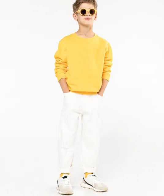 K475 - Kindersweater ronde hals White