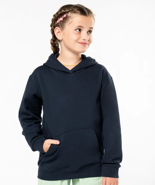 K477 - Kindersweater met capuchon Black