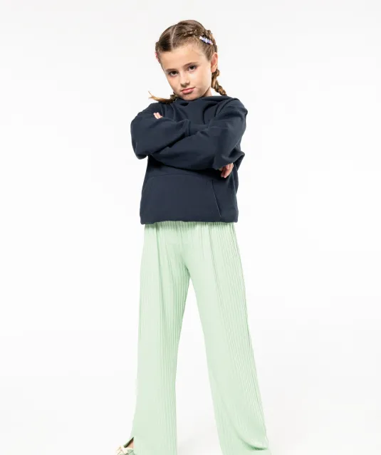 K477 - Kindersweater met capuchon Black