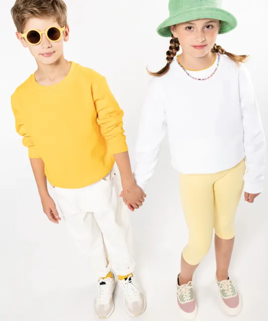 K475 - Kindersweater ronde hals White