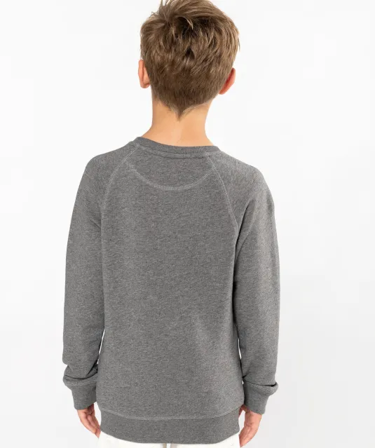 K490 - Sweater bio raglanmouwen kids Black