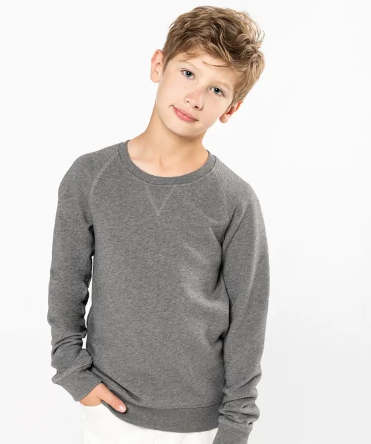 K490 - Sweater bio raglanmouwen kids Black