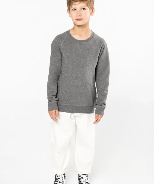 K490 - Sweater bio raglanmouwen kids Black