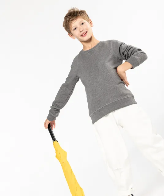 K490 - Sweater bio raglanmouwen kids French Navy Heather