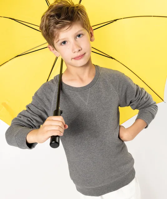 K490 - Sweater bio raglanmouwen kids Black