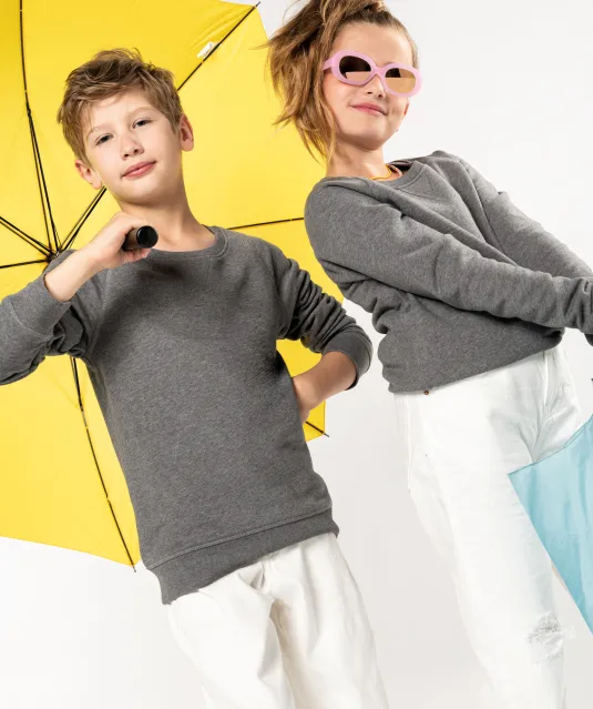 K490 - Sweater bio raglanmouwen kids French Navy Heather
