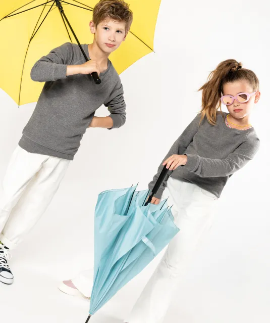K490 - Sweater bio raglanmouwen kids Black