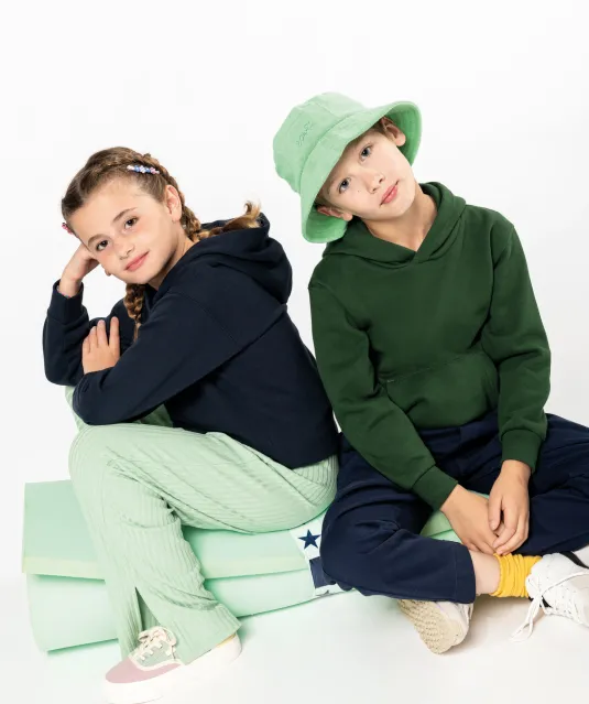 K477 - Kindersweater met capuchon Black