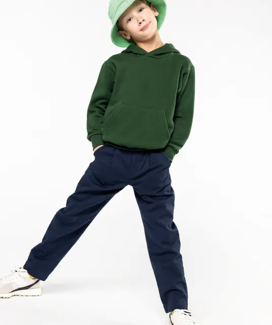 K477 - Kindersweater met capuchon Black