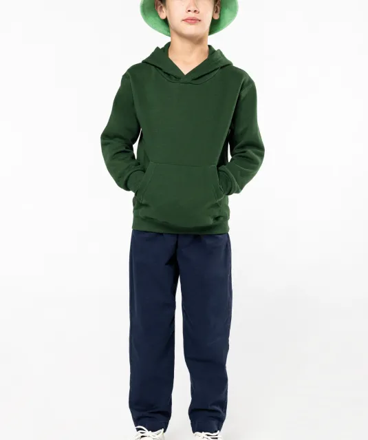 K477 - Kindersweater met capuchon Black