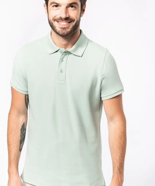 K209 - BIO piqué herenpolo korte mouwen White
