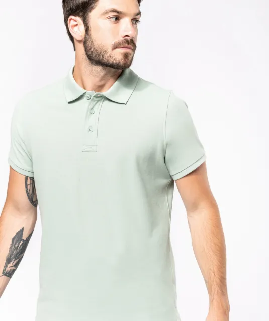 K209 - BIO piqué herenpolo korte mouwen White