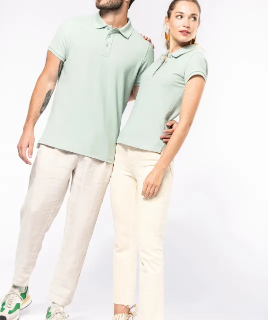 K209 - BIO piqué herenpolo korte mouwen White