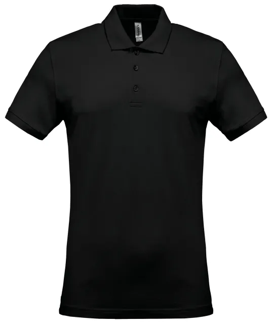 K254 - Piqué-herenpolo korte mouwen Black
