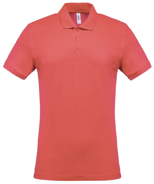 K254 - Piqué-herenpolo korte mouwen True Coral