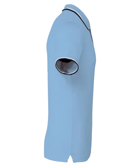 K250 - Polo korte mouwen Sky Blue / Navy / White