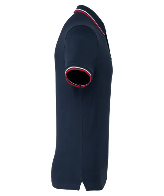 K250 - Polo korte mouwen Navy / Red / White