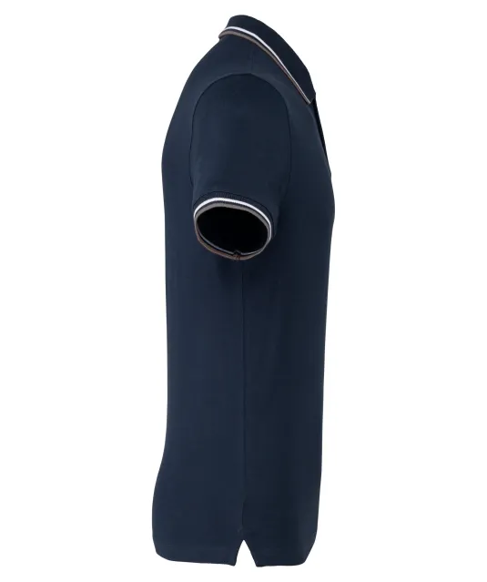 K250 - Polo korte mouwen Navy / Light Grey / White