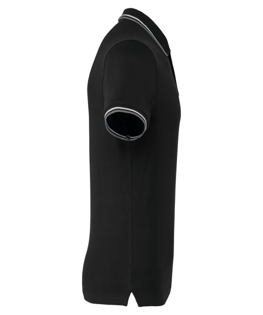 K250 - Polo korte mouwen Black / Light Grey / White